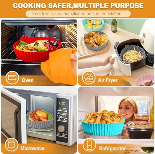 Silicone Air Fryer Liners - Silicone 2-Pcs