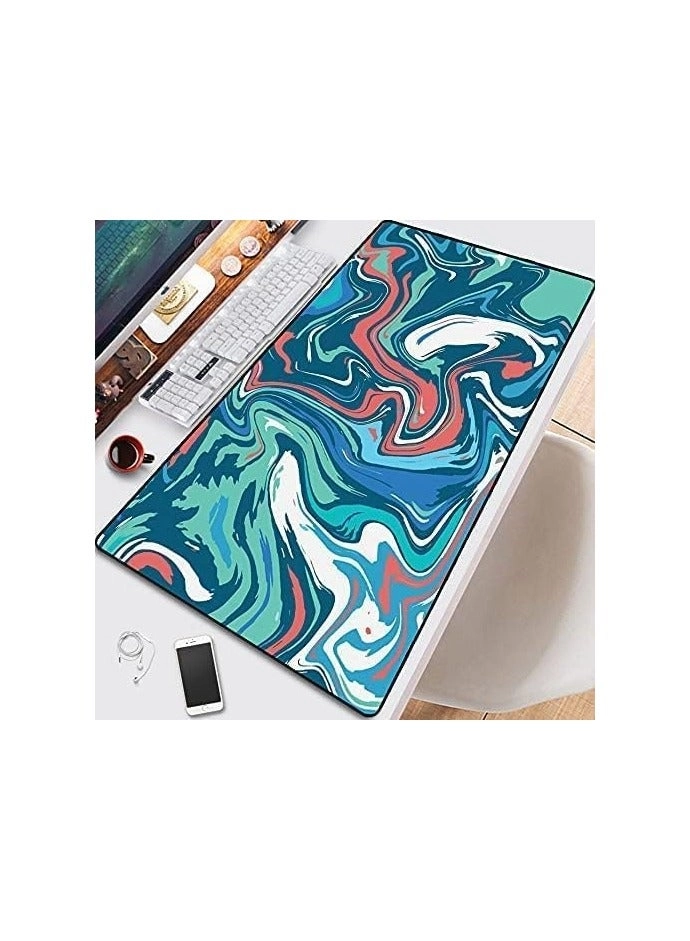 Liquid Computer Large Gaming Mouse Pad - 90x40 cm