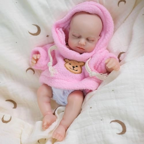 Reborn Baby Doll - 8 Inch Silicone Girl Ages 3+
