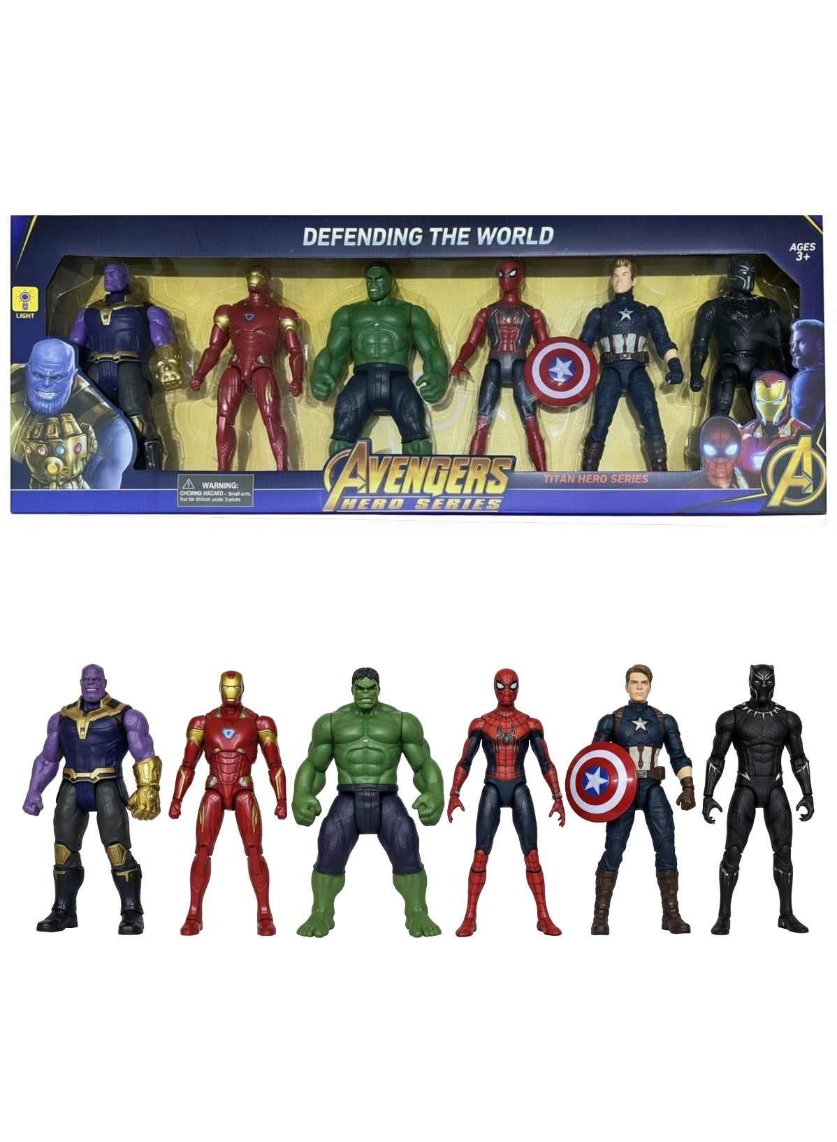 AVENGERS Super Hero Action Figure Set (4048) 6 pcs