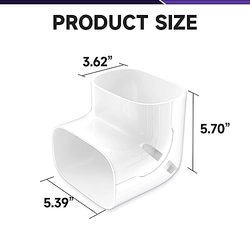 90° Elbow Upright Bend - Decorative PVC Line Set Cover