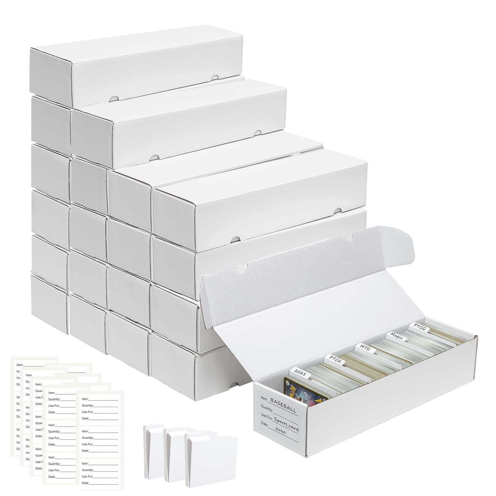 QINGUANG Card Storage Box - 1100 Count Pack