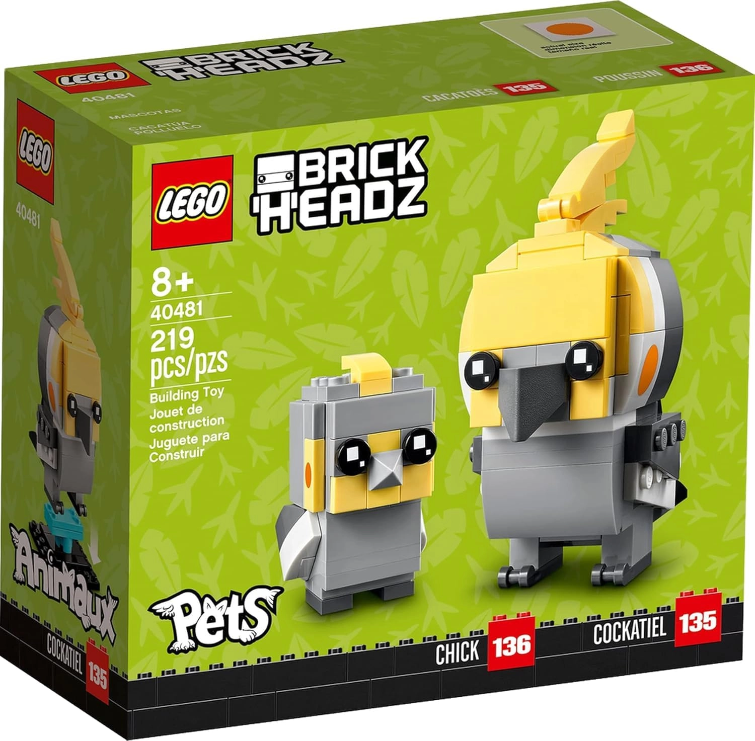 LEGO BrickHeadz Cockatiel (40481)
