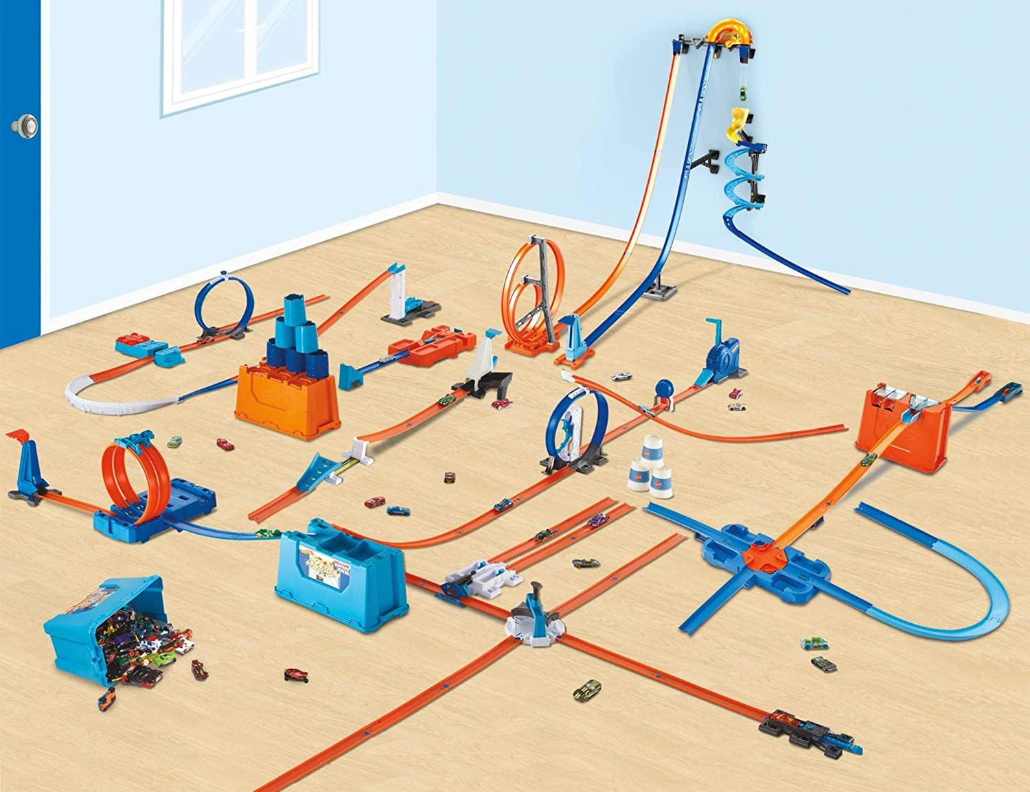 Track Builder Deluxe Stunt Box - Gift Set Ages 6 To 12