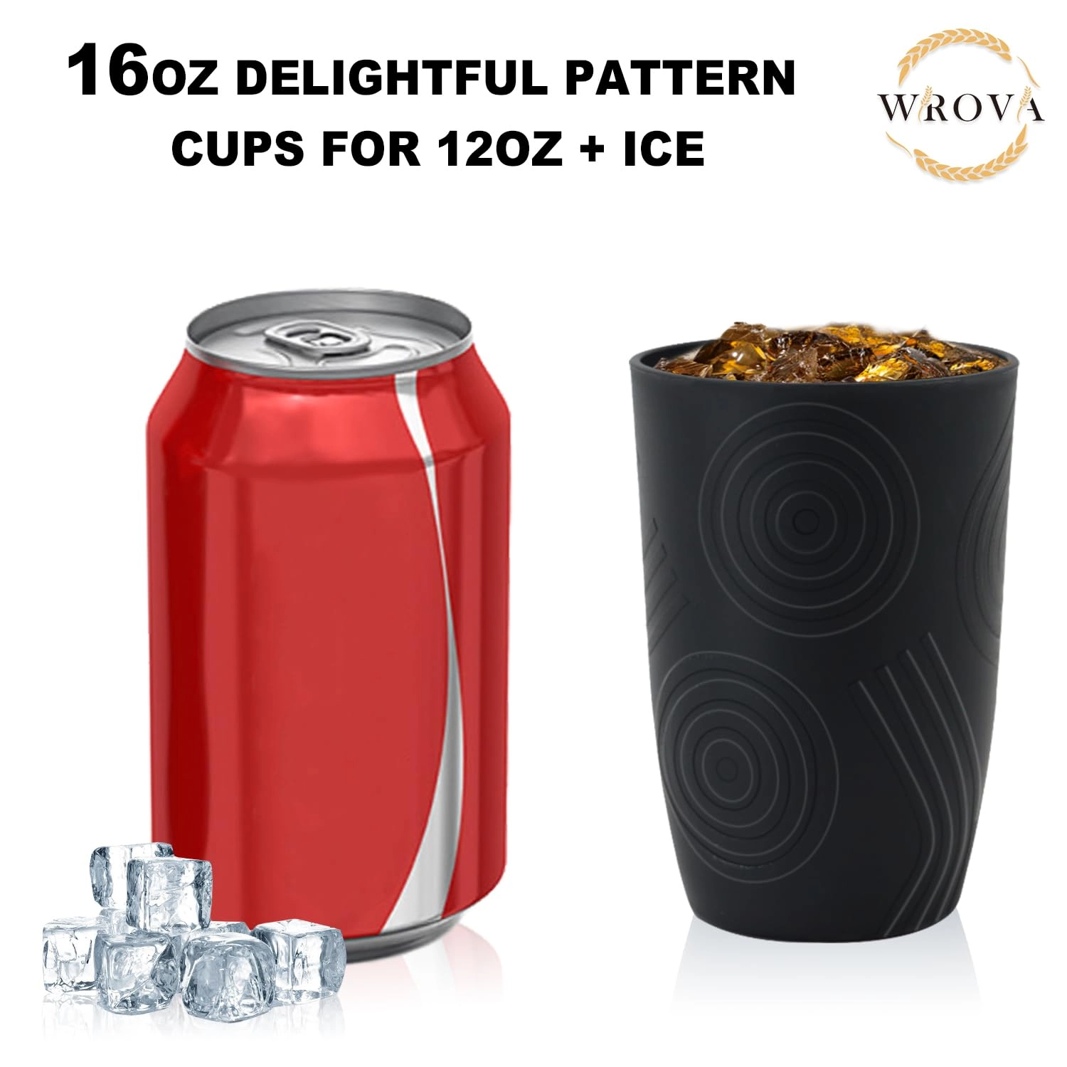 Reusable Cup - 8 pcs - Striped - 500 ml