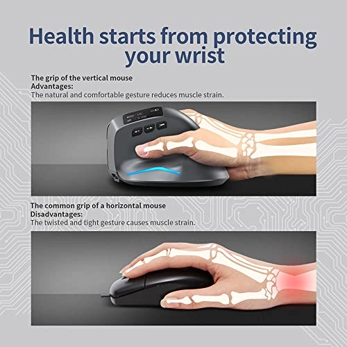 Vertical Ergonomic Mouse - Wireless