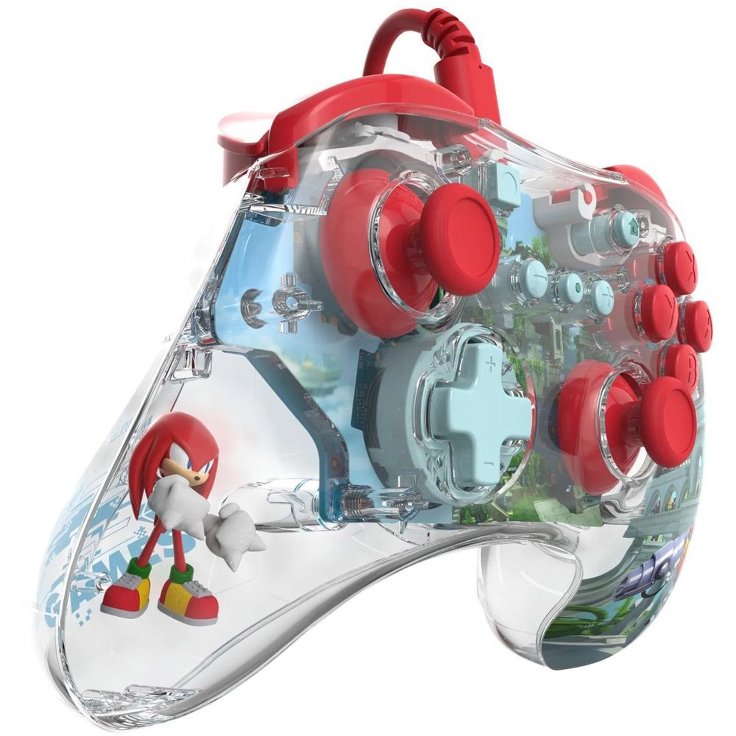 Nintendo Switch Knuckles Sky Sanctuary Zone REALMz Wired Controller Multicolor