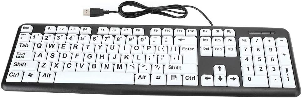 Large Print Computer Keyboard - Wired