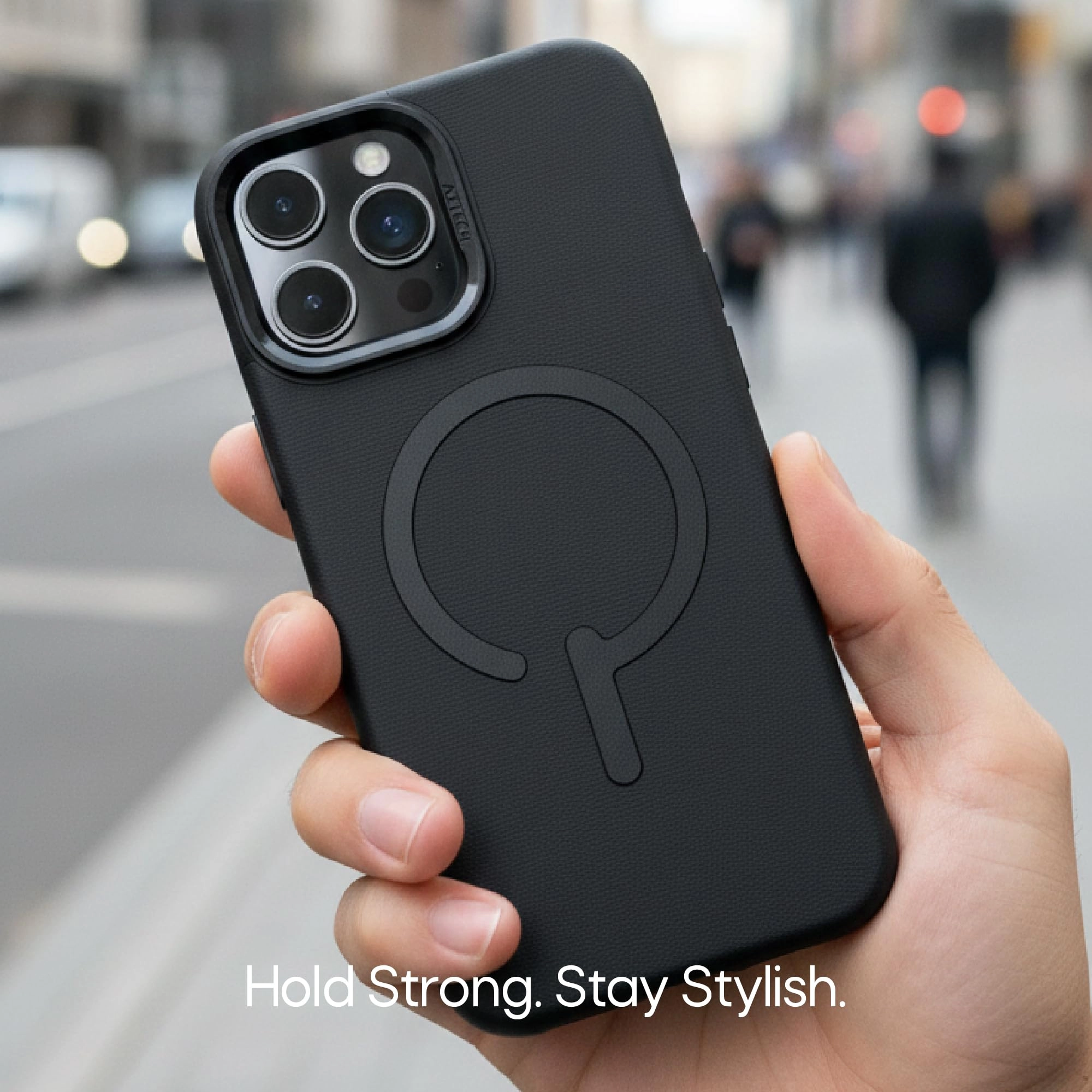 Leather Case Slim Fit with MagSafe for iPhone 15 Pro