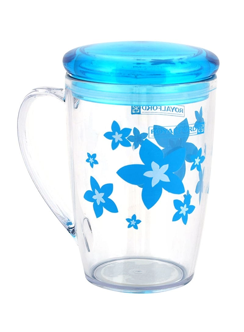 Royalford Acrylic Cup with Lid - 350 ml