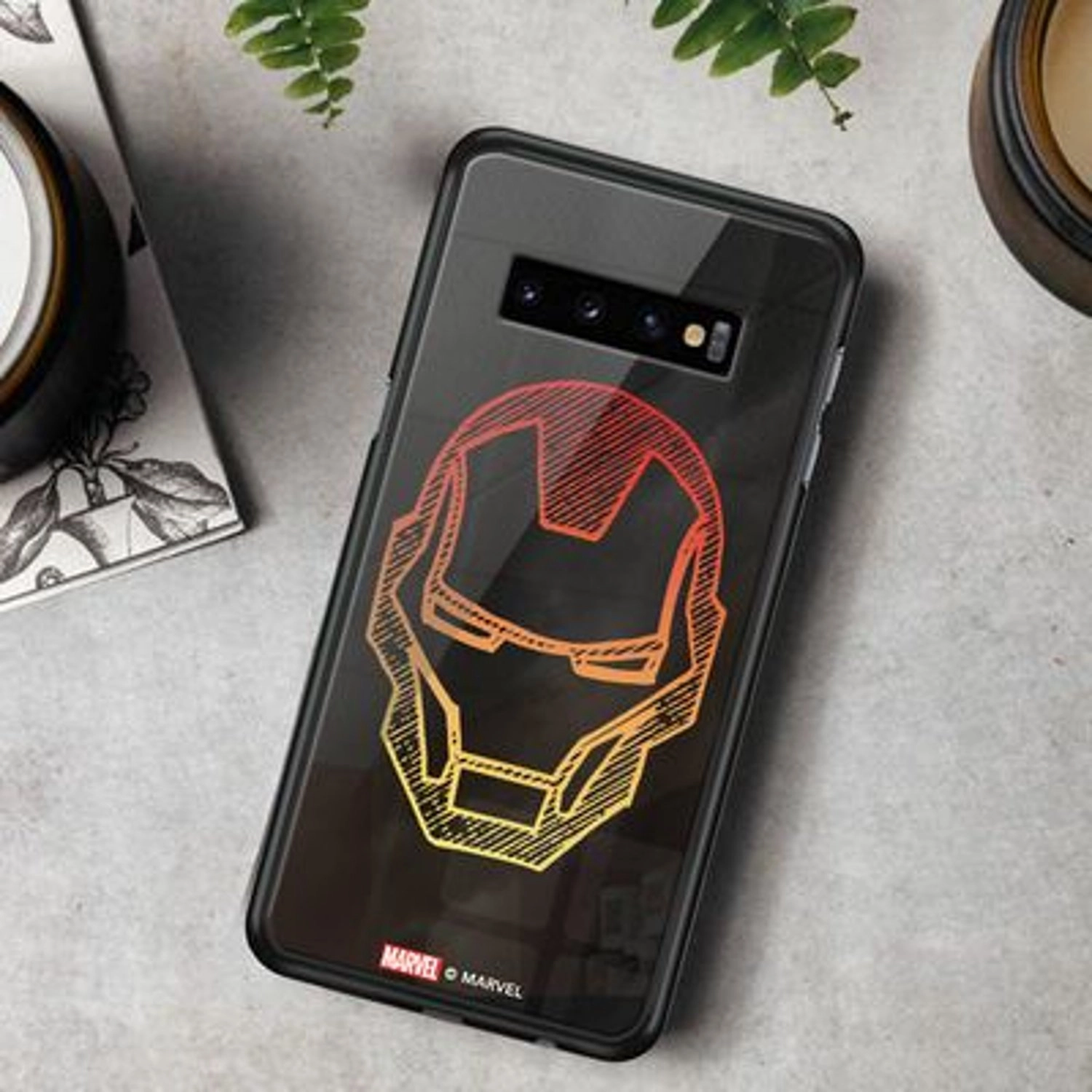Iron Man Superhero Landing Back Case for Galaxy S10 Plus
