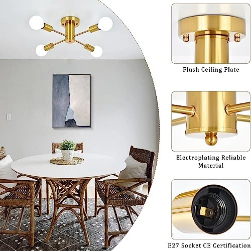 4 Flammig Deckenlampe