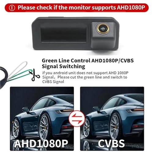 Car Trunk Handle Intelligent Trajectory Tracks Rear View Parking Camera