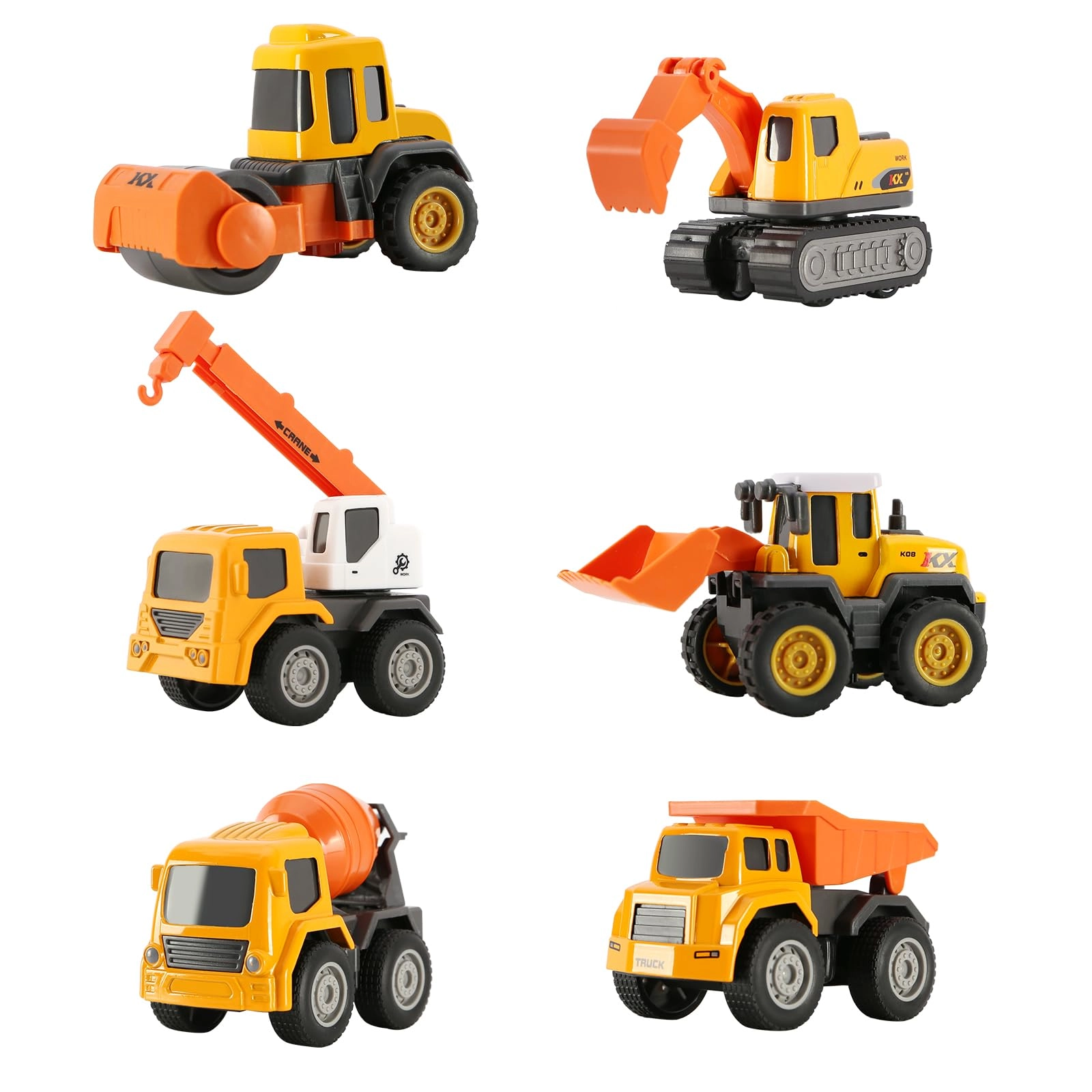 tunmiok Mini Die Cast Alloy Construction Vehicle Set (LW-HJC-02) - engineering vehicles