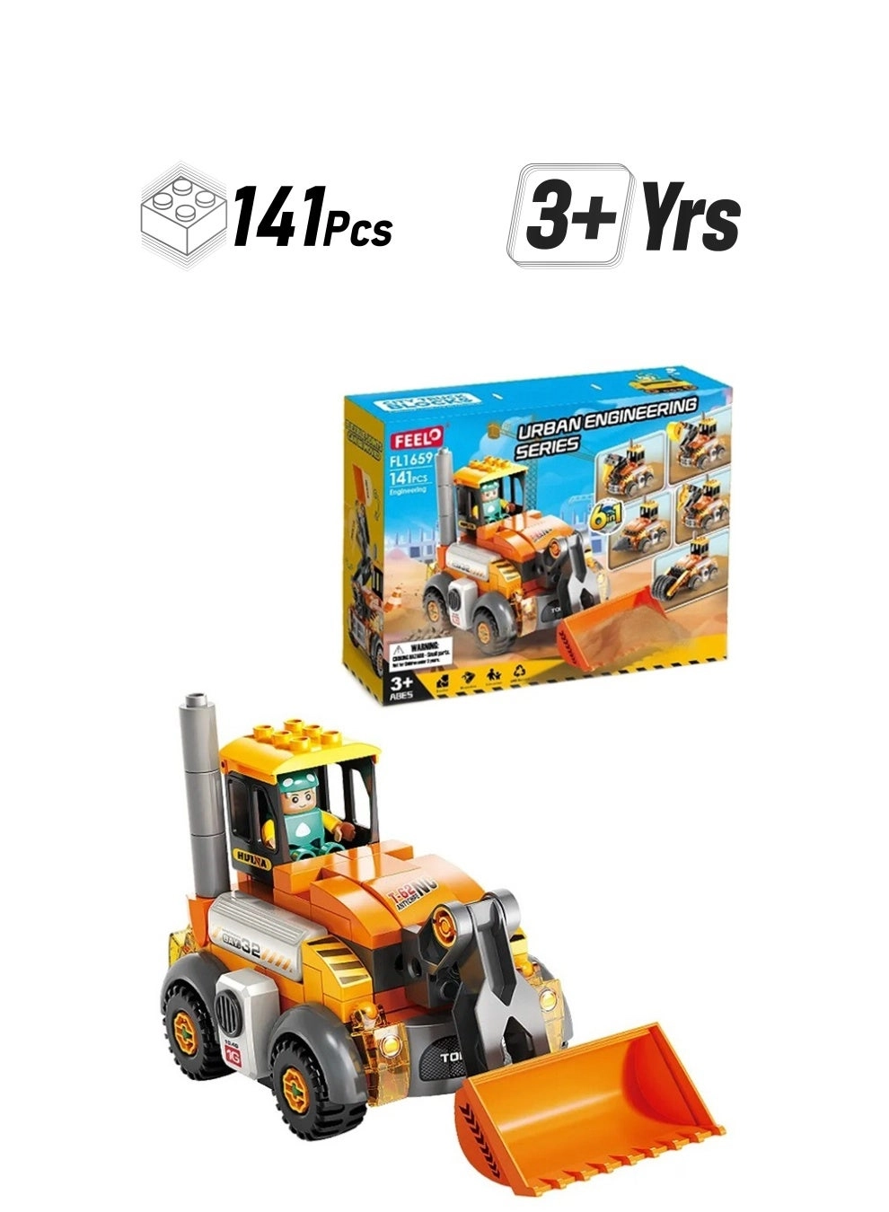 FEELO Building Blocks Set - 141 pcs