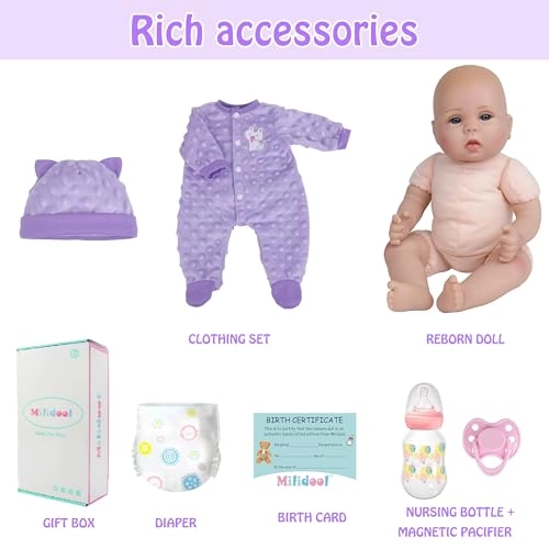 Reborn Baby Doll - 18 Inches Silicone Ages 3+