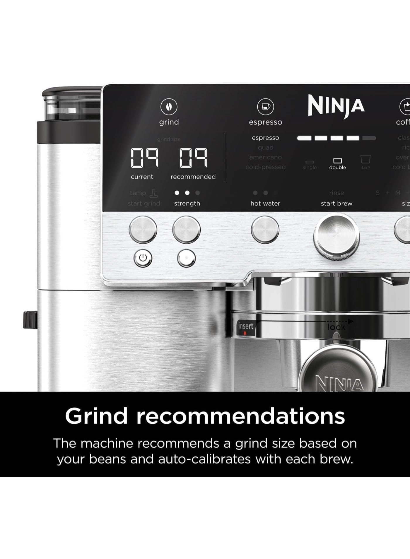 Luxe Premier - 3-in-1 integrated grinder frother