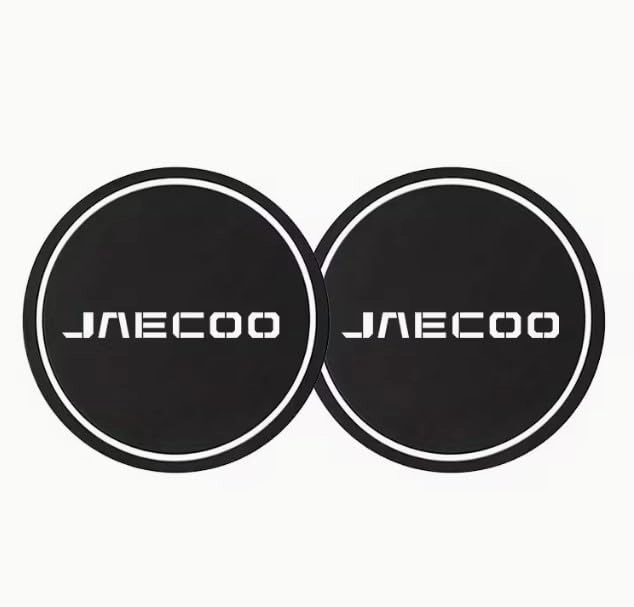 JAECOO Cup Holder Insert - Black 7cm 2 Pack