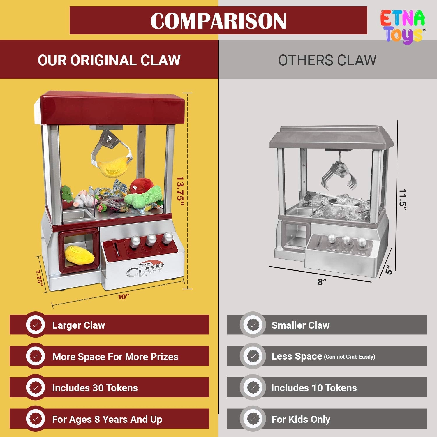 etna products Arcade Claw Machine Music - 6 years+