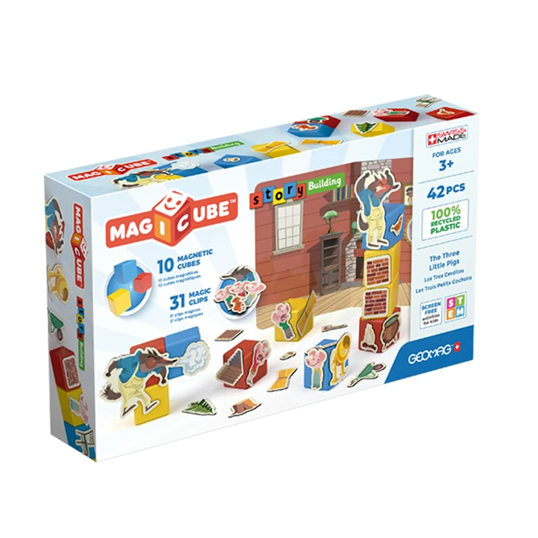 Geomag Magicube Story Building Three Little Pigs - 42 pcs