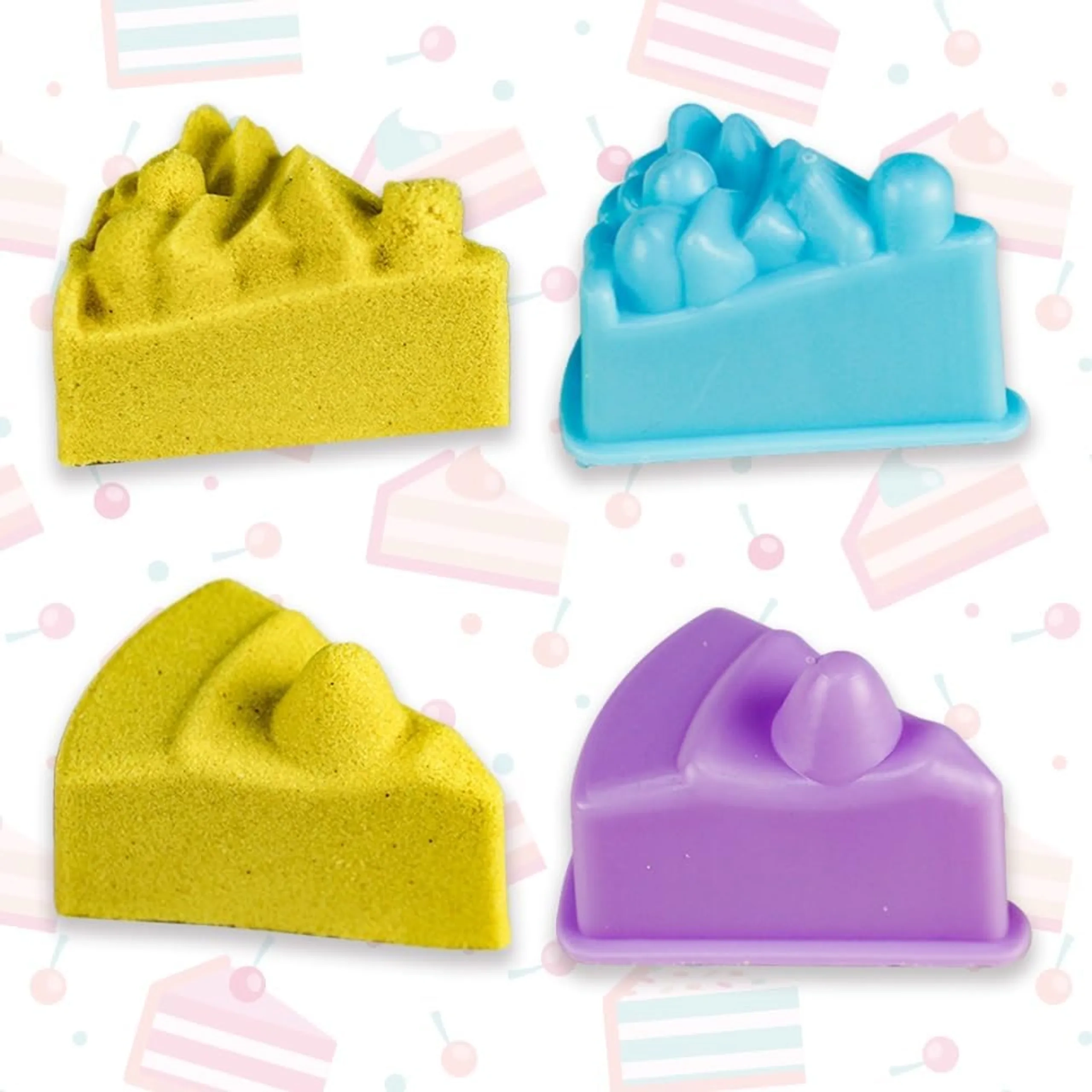 Magical & Moldable Play Sand Set - 3 colors 250 g each 3D shapes