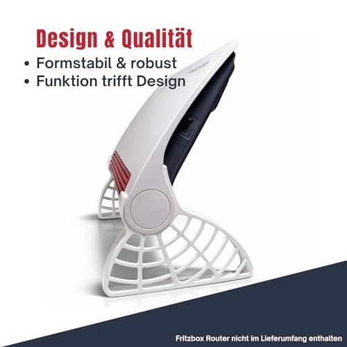 Stand brackets for Fritz!Box 7590 - Improved air circulation White