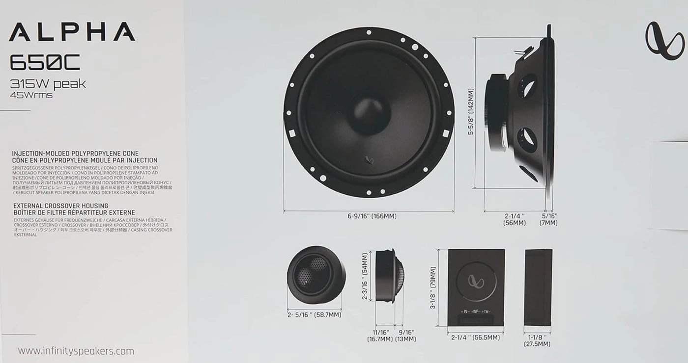 Alpha 650C - 6.5" 2-Way Component