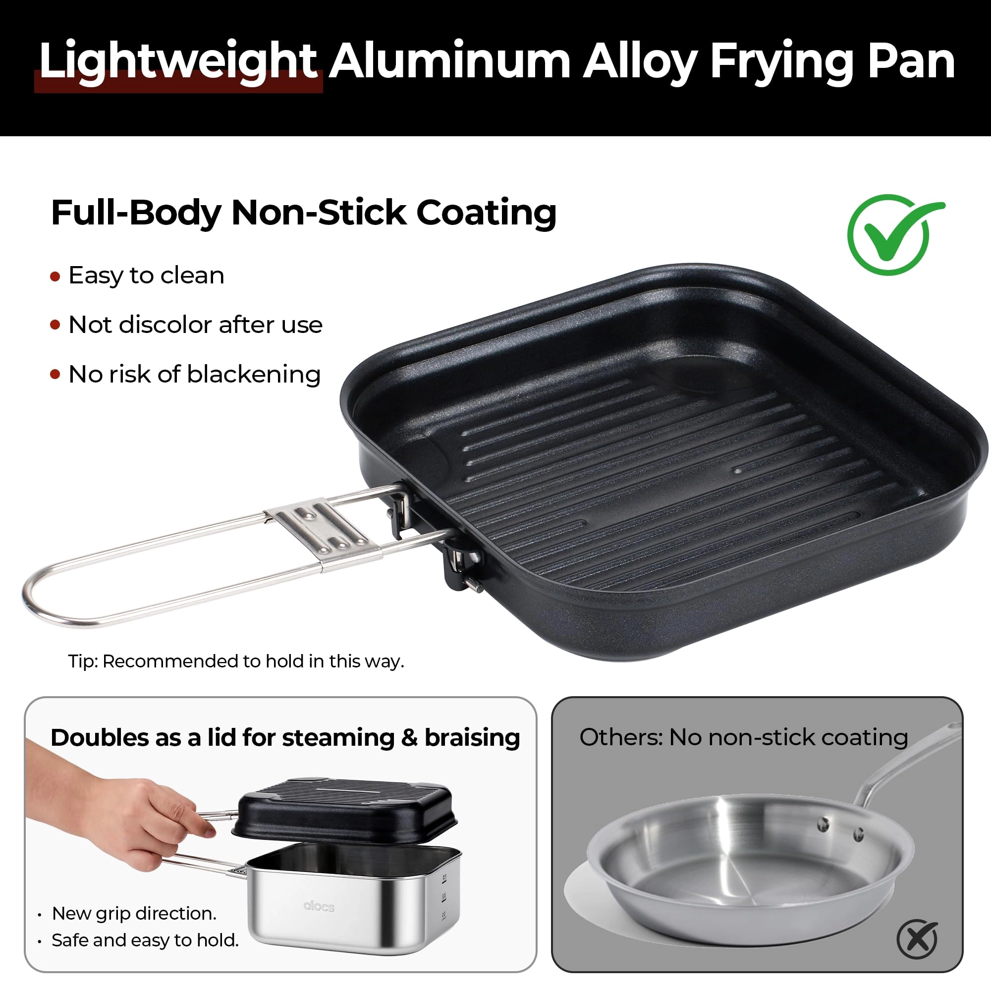 Camping Cookware Set - 3 3.5L 2.2L