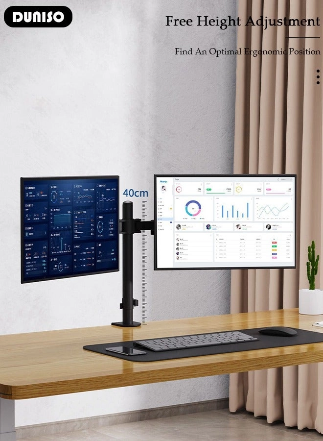 Dual Monitor Arm - 2 13-27 inch 75x75 mm 100x100 mm
