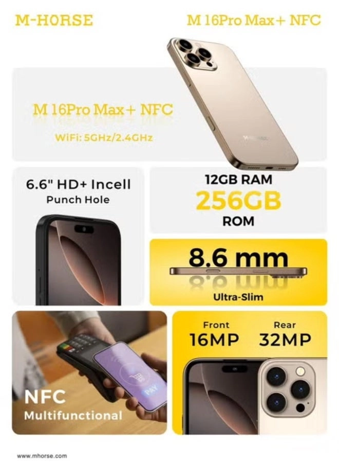 M16 Pro Max+ - 12GB 256GB