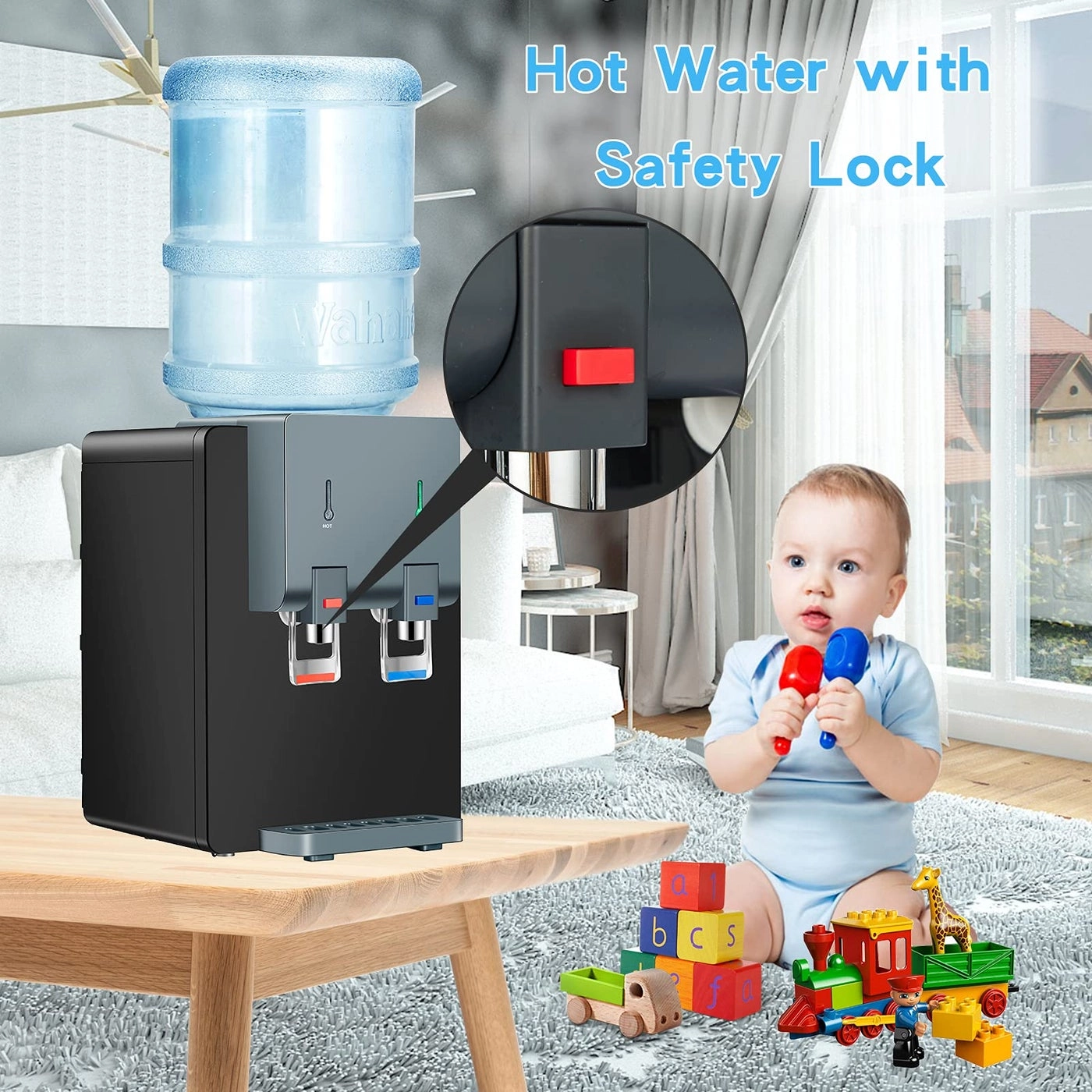 Countertop Water Cooler Dispenser - 3 or 5 Gallon