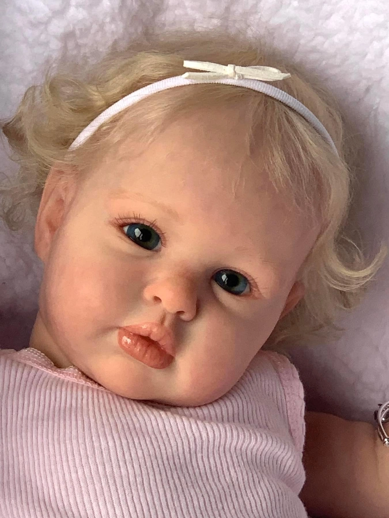 Reborn Baby Doll - 24 in Silicone Vinyl Toddler Girl Ages 3+