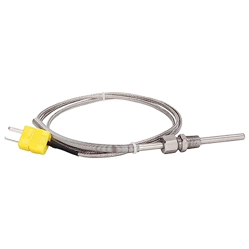 K Type Thermocouple - 1/8in NPT 80mm 1 meter