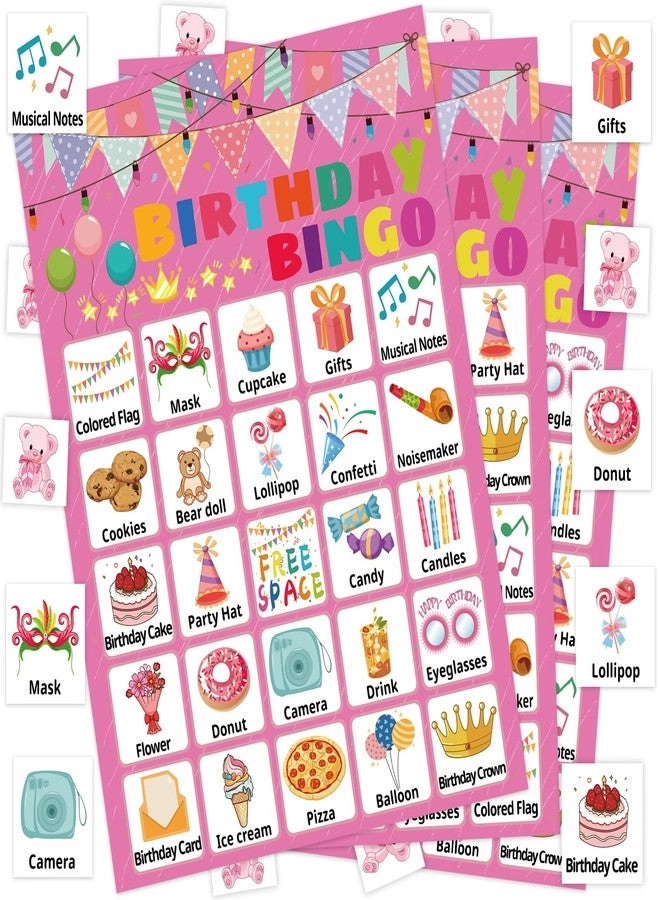 Birthday Bingo Game Cards