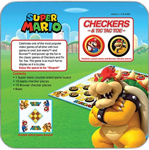 Super Mario Checkers & Tic Tac Toe