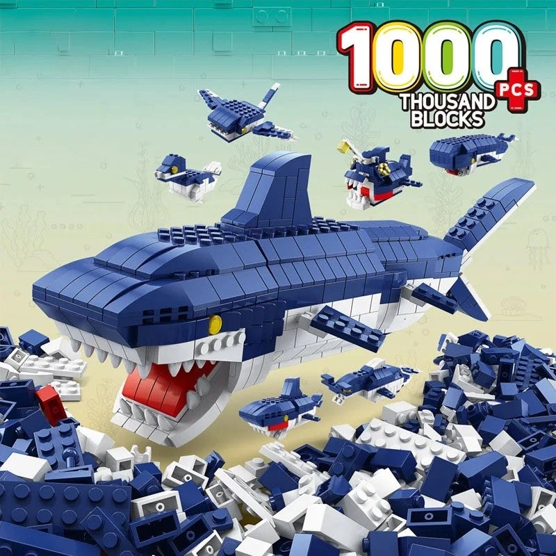 Plastic Classic Building Bricks Set - 500/1000 pcs