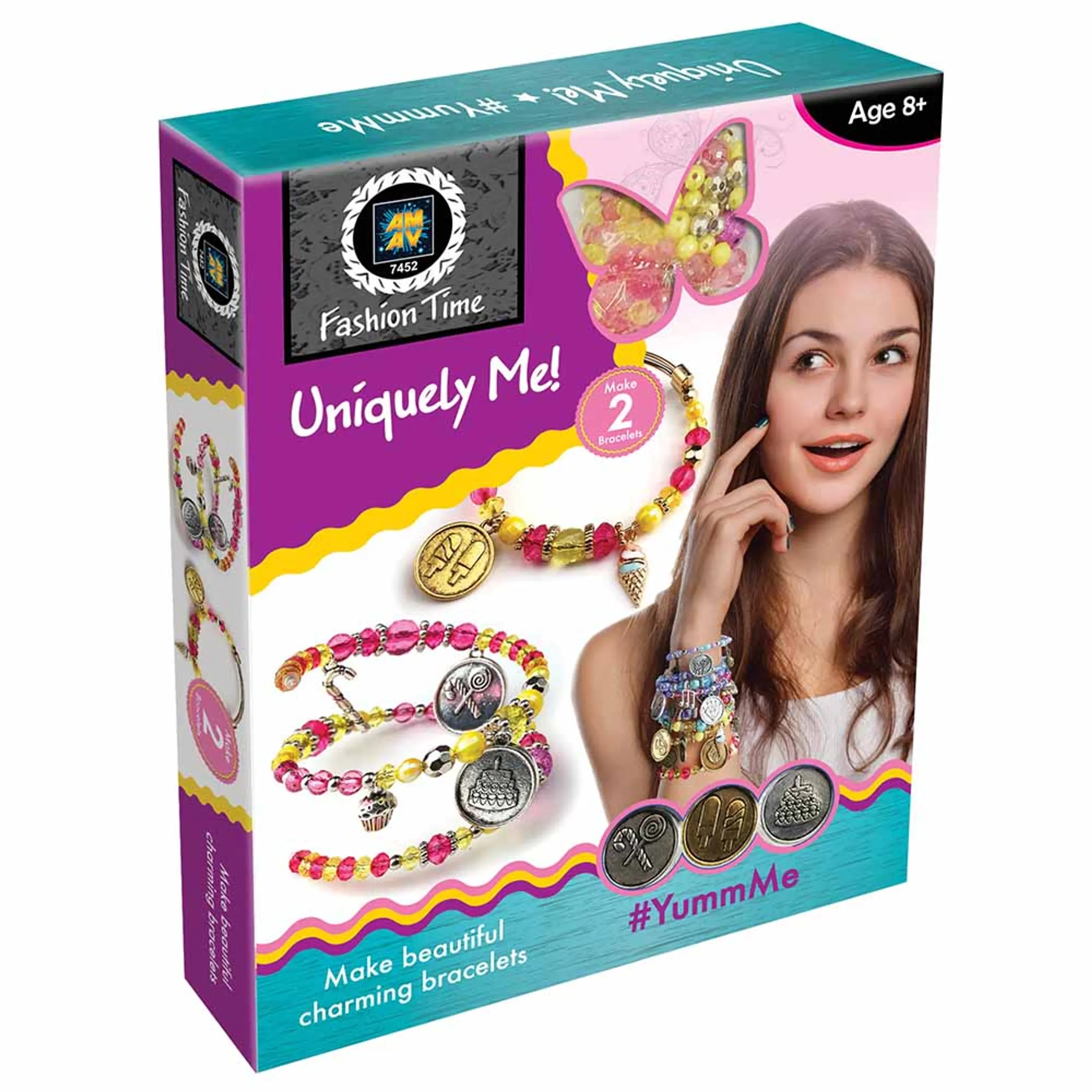 AMAV Yumm Me Jewelry Making Kit - more then 120 beads 10 charms