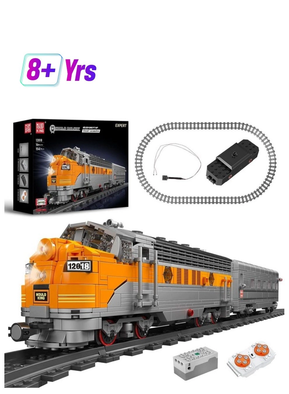 MOC EMD F7 (12018) - with Rail/Motor APP Remote Control