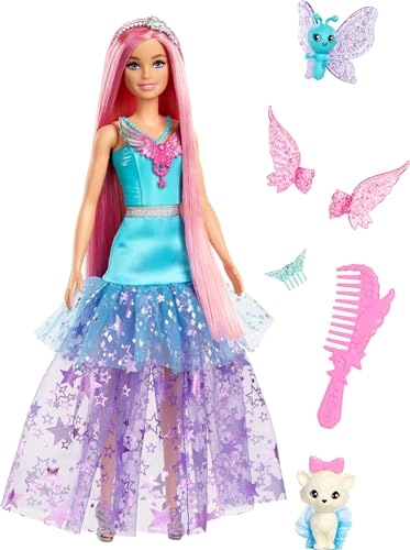 Malibu Roberts Doll - 7-inch pastel pink hair 2 Pets Ages 3+