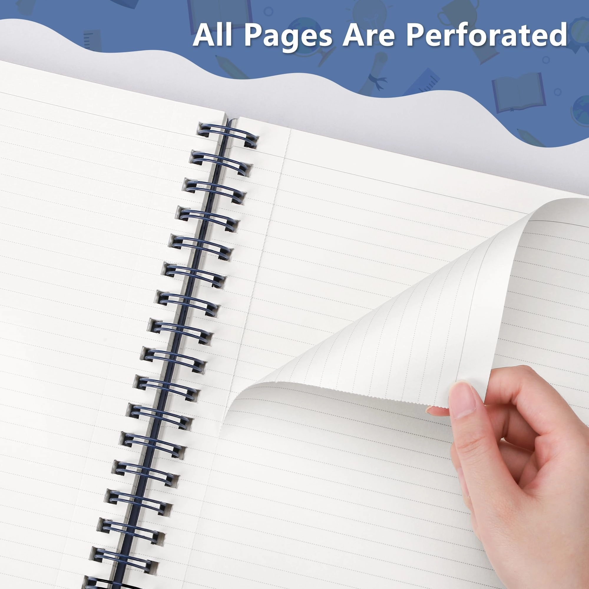 A4 Notebook A4 Spiral - Lined 150 Sheets