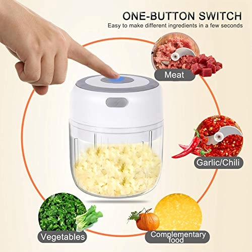 Mini Chopper - 250ml+100ml USB CHARGING