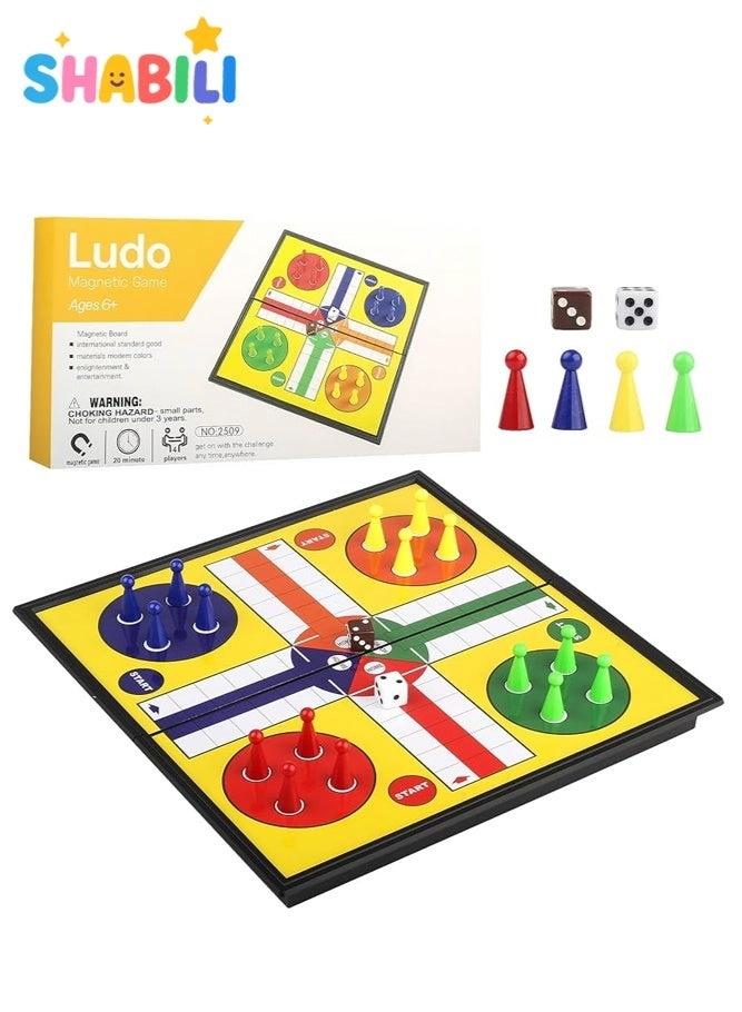 SHABILI Magnetic Ludo - Foldable Magnetic Pawns