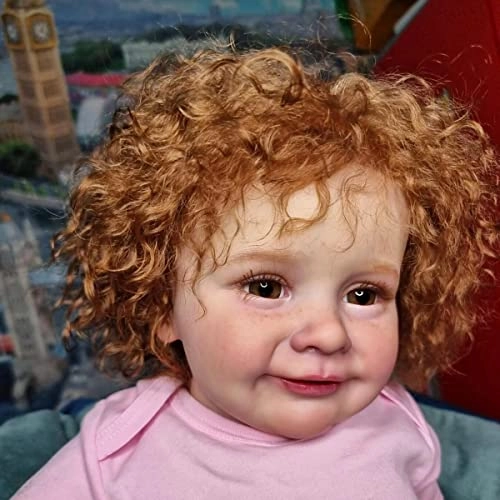 Reborn Baby Doll - 26 inch Hand Rooted Curly Hair Weighted Body Ages 3+