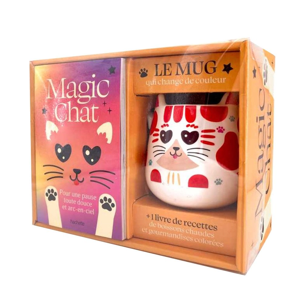 HACHETTE PRAT Mug Magique Chat - collector thermoreactive + Book - 20 recipes