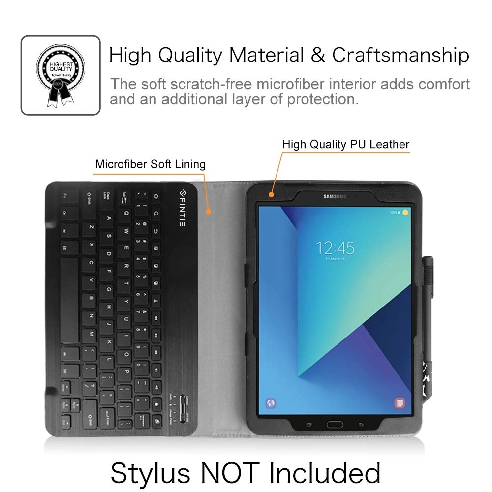 Keyboard Case with S Pen Holder for Galaxy Tab S3 9.7-inch