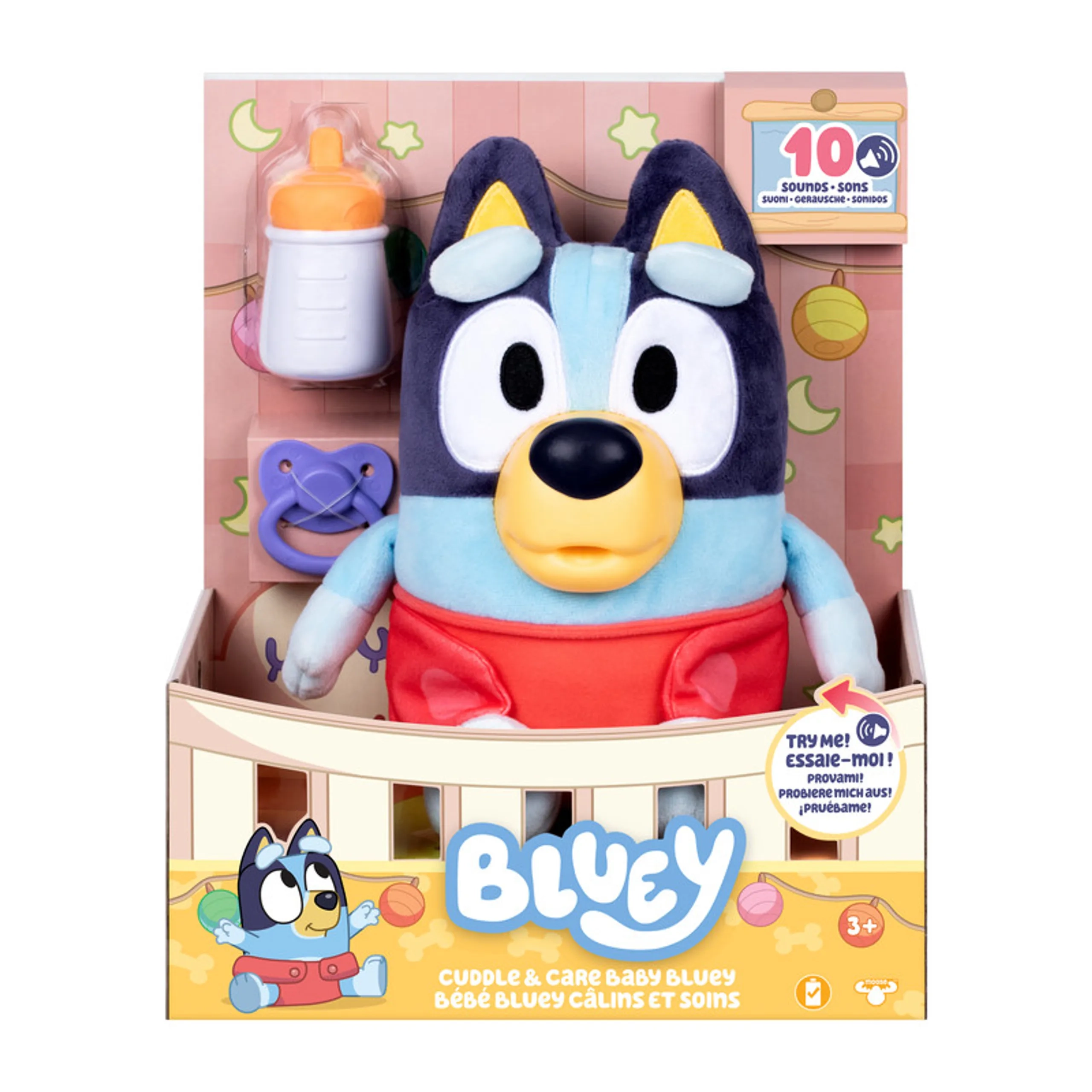 Bluey S13 Plush Cuddle And Care Baby - 10 different baby sounds