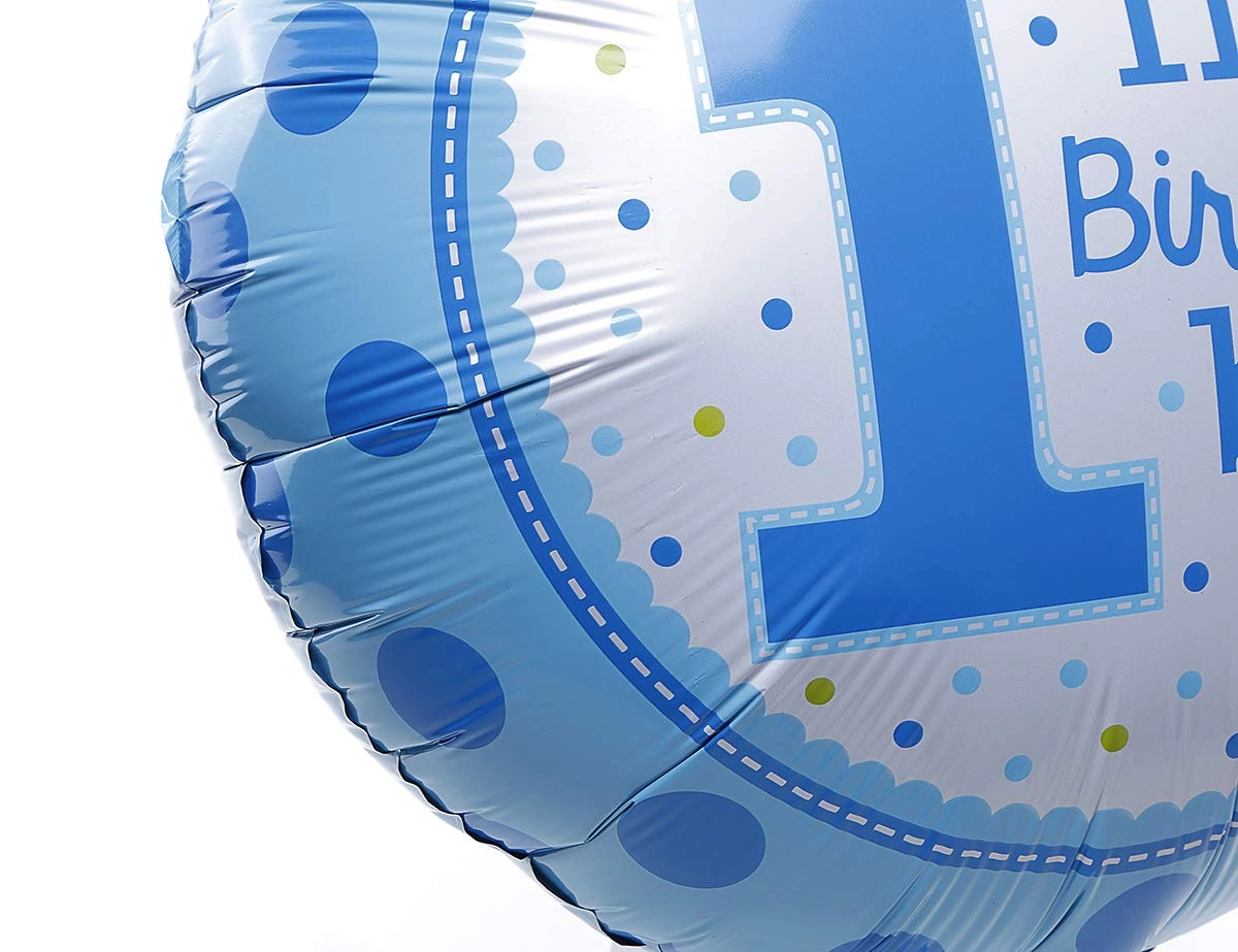 First Birthday Girl Polka Foil Balloon - Pack of 2 Birthday Party