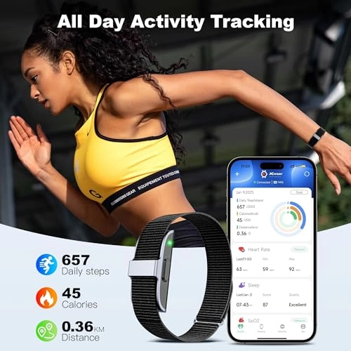 Sleep & Fitness Tracker Wristband - Black IP68 24/7 Heart Rate