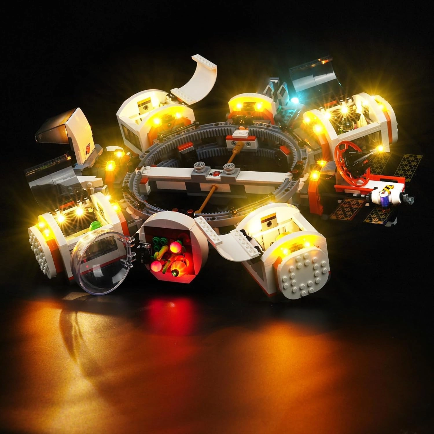 yinaikeji LED Lighting Kit for Lego City Modular Space Station - Space