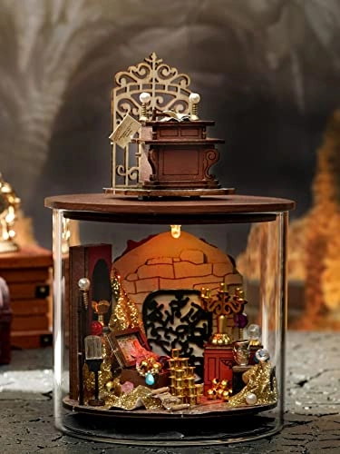 3D Wooden Puzzle Bookshelf Insert - Library of Books 1:24